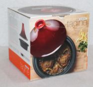 1 x LE CREUSET Ceramic & Cast Iron Tagine In Signature Volcanic Orange - Original Price £159.00