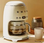 1 x SMEG 'Retro' Drip Filter Coffee Machine in Cream - Original Price £199.00