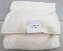 1 x HARRODS OF LONDON Biege Hydrocotton Bath Sheet (100X180cm) - Original Price £47.95