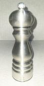 1 x Peugeot Stainless Steel 'Paris Chef U'Select' Pepper Mill (18cm) - Original Price £54.95