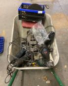 1 x Selection Of Assorted Power Tools Plus Wheelbarrow - Ref: C2C004 - CL789 - Location: