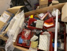 1 x Large Selection Of Components And Trolleys/Boxes - Includes Gauges, Glands And Other