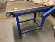 1 x Electrically Powered Conveyor Unit On Wheels - Motor Not Included - Brand New - Ref: C2C072 -