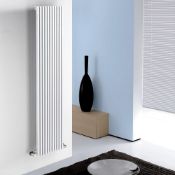 1 x Warmbase Kintonic 405x1800mm Contemporary Chrome Vertical Radiator - New Boxed Stock - RRP £410