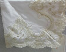 1 x PRATESI Fontana Di Trevi Biege Lace On Angel Skin Sham 50x75cm - Original Price £1,100.00
