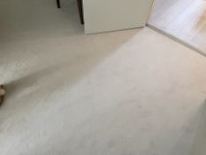 1 x Premium Wool Lounge Carpet In Cream - Ref: RR24 / LNG - CL781 - Location: Hale Barns WA15 - NO