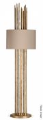 1 x PORTA ROMANA 'Flynn' Luxury Caged Lamp With A White Gold Finish - Original Price £2,106