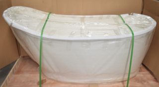 1 x MarbleTech Luxury Freestanding Curve Bath - Size: 1640 x 750 x 780 (mm) - Original RRP £2,100