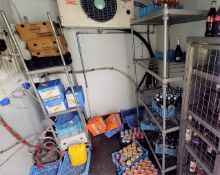 2 x Wire Shelving Racks For Cold Rooms / Commercial Kitchens - From a Popular American Diner - CL800