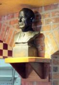 3 x Decorative Restaurant Display Items - Including 2 x Life-size Character Busts & 1 x Wall Plaque