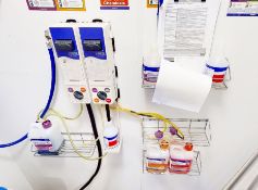 2 x Zenith Detergent Dispenser With 4 x Bottle Shelves - From a Popular American Diner