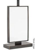 1 x EICHHOLTZ 'Hyperion' Bronze And Framed Mirror Table Lamp 72cm