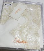 1 x PRATESI 'Fontana Di Trevi' Luxury Italian Biege Lace On Angel Skin Cotton Sham - RRP £1,100