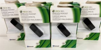 6 x XBOX 360 Wireless Headset With Bluetooth & USB Charging Cable