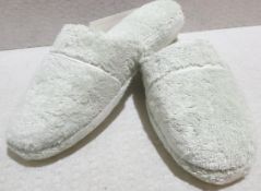 1 x PRATESI Panofole Lunar Grey Terry Cotton Slippers Size 40/41 - Original Price £200.00