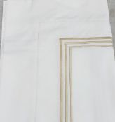 1 x PRATESI GO3 Tre Riche Light Gold Embroidered Angel Skin Sham 50x75cm - Original Price £450.