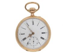 Taschenuhr: sehr seltene, frühe IWC Taschenuhr mit Renaissance-Gehäuse, No. 124205, Schaffhausen 189