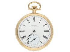 Taschenuhr: amerikanische 14K Gold Herrentaschenuhr von Waltham, ca. 1910