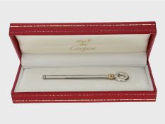 Sektquirl: Must de Cartier, Trinity, Champagner-/Sektquirl, mit Original-Etui, Frankreich 1989