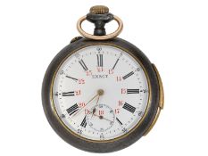 Taschenuhr: feine und außergewöhnliche Taschenuhr mit Minutenrepetition, sehr hochwertige Werksquali