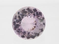Kunzit: 1 großer facettiert geschliffener Kunzit, ca. 34,3ct