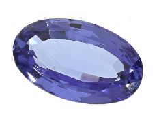 Tansanit: hochfeiner, großer Tansanit im Ovalschliff, ca. 4,23ct