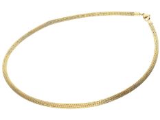 Kette/Collier: goldenes, dekoratives vintage "Strumpfband"-Collier