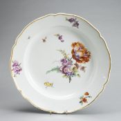 Großer Schale Blumenbukett. Fürstenberg, um 1790.