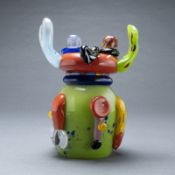 Glasskulptur  Kleiner Tischhirsch. Entwurf Otmar Alt - Ausführung Rosenthal AG, Selb 1994.