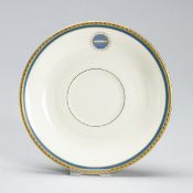 Untertasse aus dem Service der Deutschen Zeppelin-Reederei Heinrich & Co, Selb um 1935.