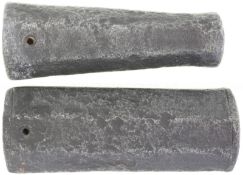 Konvolut von 2 Standböllern, Kal. 27mm und 36mm