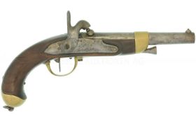 Perkussionspistole, franz. Ord.,  Kavallerie 1822bis, Kal. 17.6mm