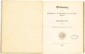 Ordonnanz über die Geschützröhren, die Eisenmunition und die Kriegsfuhrwerke 1844