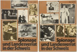 Konvolut von zwei Büchern, Spionage und Landesverrat in der Schweiz