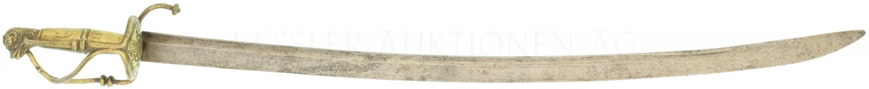 Löwenkopfsäbel, Infanterie, um 1730