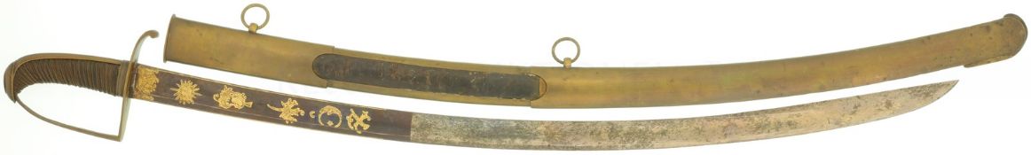 Offizierssäbel, Gardejäger zu Pferd, um 1790