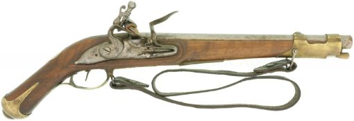 Steinschloss-Jagdpistole, Suhl, Kal. 18mm