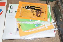 John Parrott, a collection of various signed ephemera