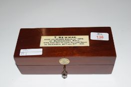 Set of ivory balls belonging to Sydney Lee presented to him on his 16th birthday by Tom Newman with