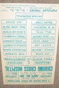 Advertising poster - Grand Billiards and Snooker Entertainment at Thurstons Hall, Leicester Square