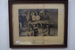 South African/Boer War interest - a black and white print 'The biggest break on record' showing