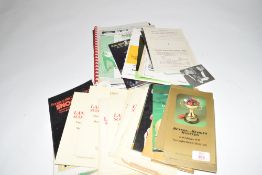 Mixed lot of various snooker ephemera to include Tams Journal The Brunswick Token Story, Clark