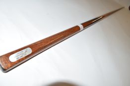 J P Mannock anti-grip cue of rare oversized 60ins in length