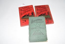 CHARLES ROBERTS: (ITS VIVID), 2 editions, BILLIARDS FOR EVERYBODY, with numerous illustrations, both