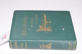 WILLIAM COOK : BILLIARDS, pub Burroughs & Watts, Soho Sq, London, circa late 19th century