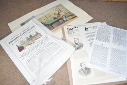 After E F Lambert, billiards coloured print published Thomas McLean, Haymarket, London, together