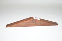 Burroughes & Watts sighting angle for the half-ball stroke in polished hardwood