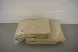 Pencil pleat blackout thermal curtain, colour cream