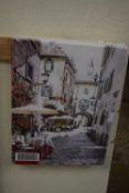 Canvas print of a street scene, 30 x 40cm