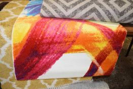 Paco Home canvas SV multi-coloured floor rug, 80 x 150cm